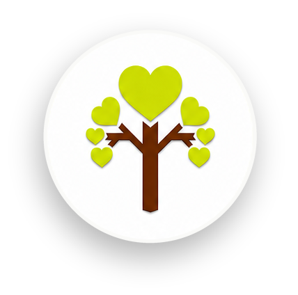 FitNest tree and heart logo